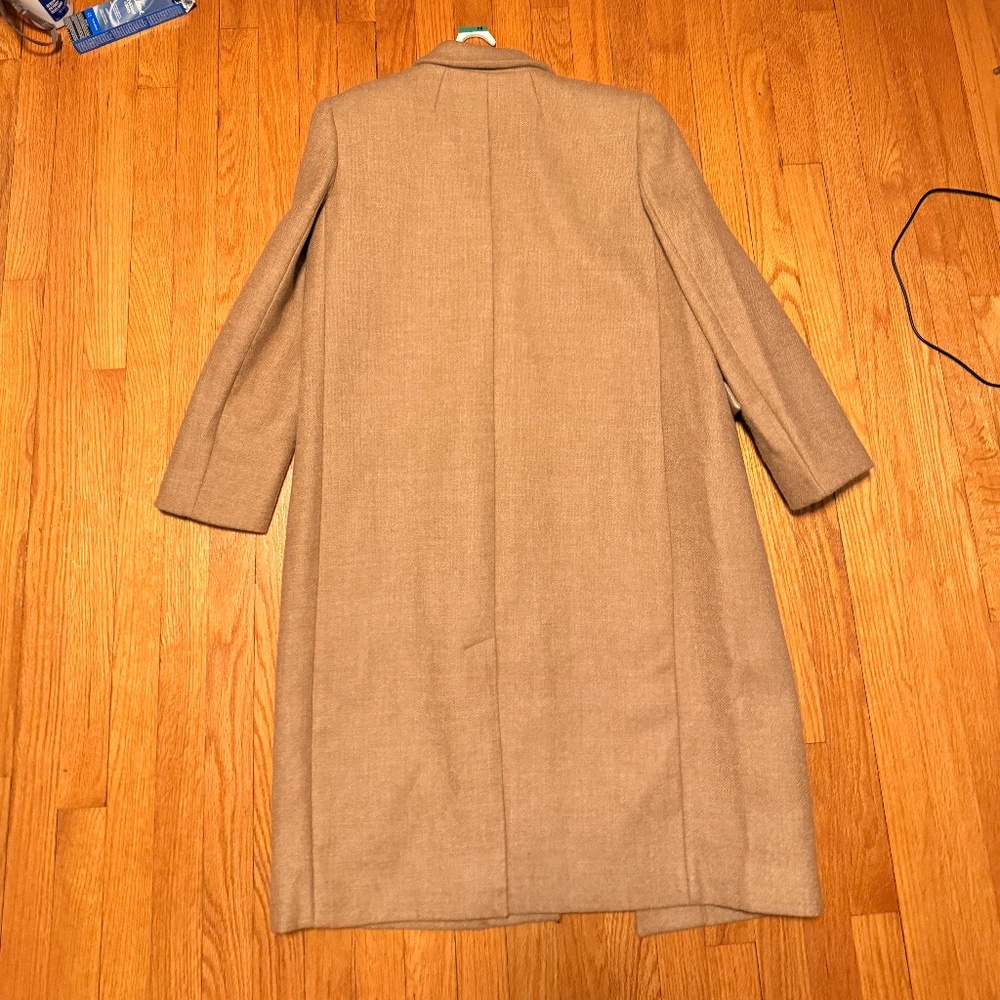 J. Crew Camel Wool-Blend Long Coat - Picture 8 of 9